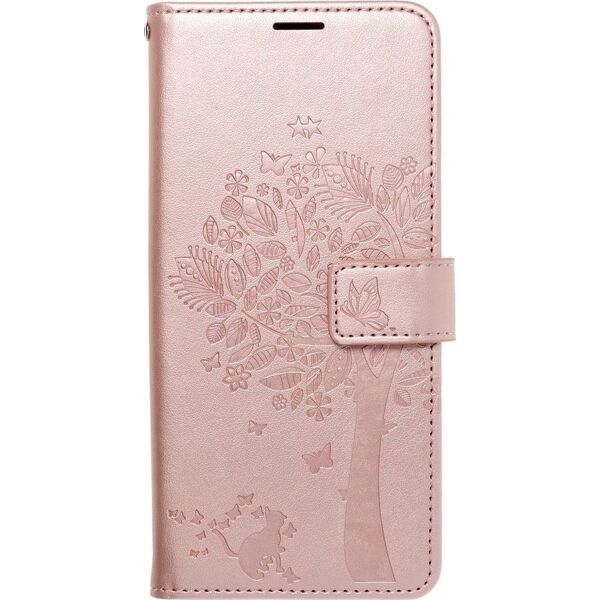 ForCell Kabura Forcell MEZZO Book do IPHONE 12 / 12 PRO drzewo złoty róż
