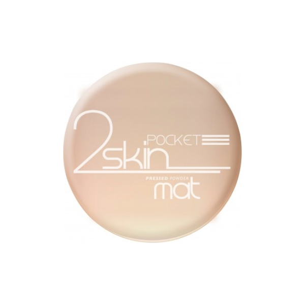 Bell Puder matujący "2 Skin" Pocket nr 044 sun beige prasowany 9g
