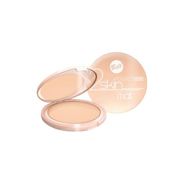 Bell Puder matujący "2 Skin" Pocket nr 042 natural prasowany 9g