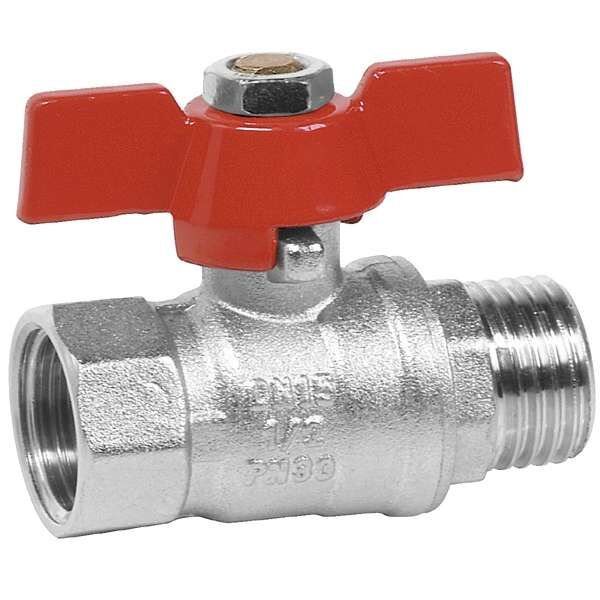 Ferro Zawór kulowy nakrętno-wkrętny 1/2" KMS11