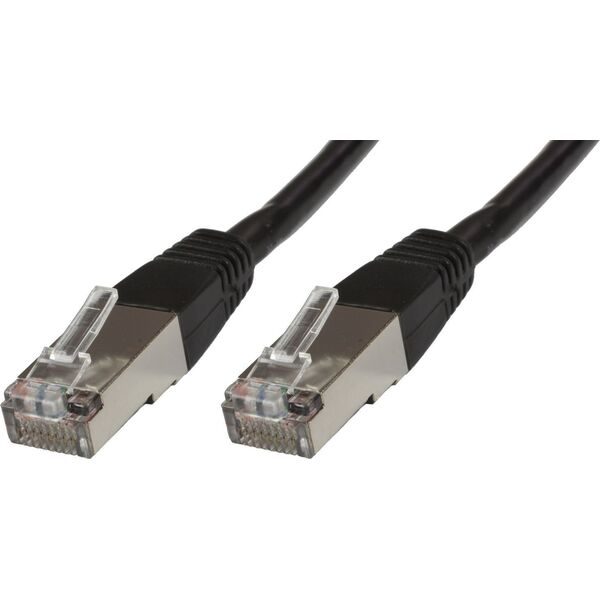 MicroConnect RJ-45/RJ-45 kat.6 S/FTP Czarny 5m (B-SFTP605S)