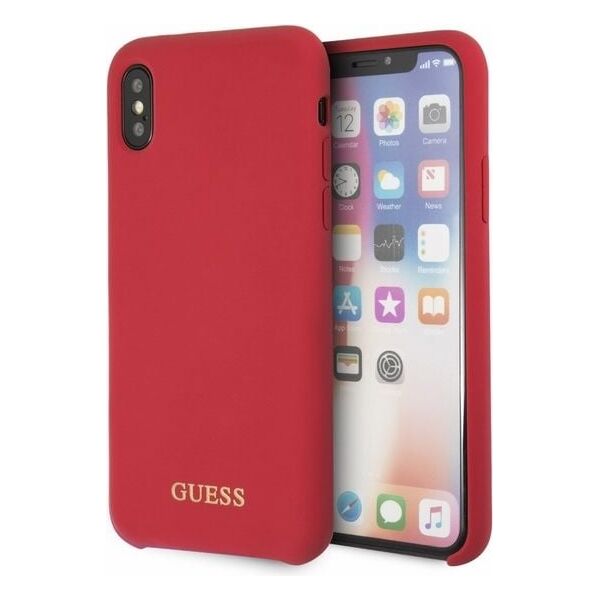 Guess Etio do iPhone X czerwony (GUHCPXLSGLRE)