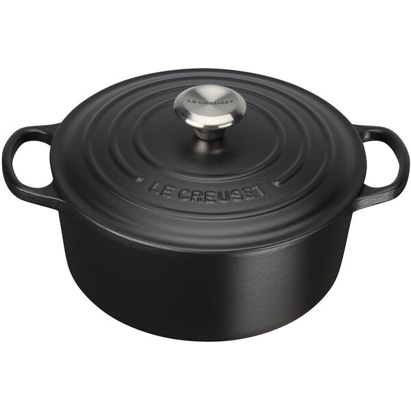 le creuset Le Creuset Signature Roaster στρογγυλό 24cm μαύρο Schwarz (21177240000430)