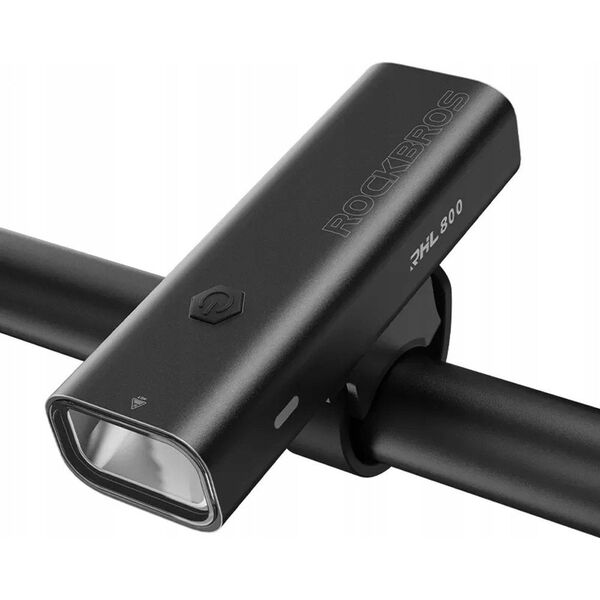 RockBros Lampka rowerowa przednia 800lm + kabel USB-C 4 tryby pracy ROCKBROS