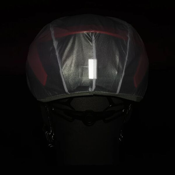 RockBros Pokrowiec przeciwdeszczowy na kask rowerowy zielony