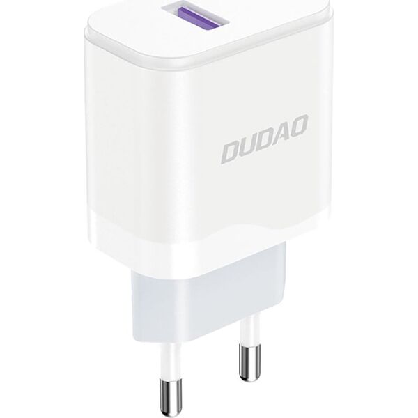 Kabel USB Dudao A20EU USB-A 18W + USB-A - micro USB White