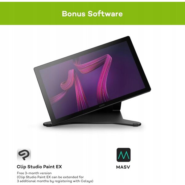 Tablet graficzny Wacom Zestaw Tablet graficzny Wacom Cintiq Pro 17 DTH172K0B ilustracja rysowanie