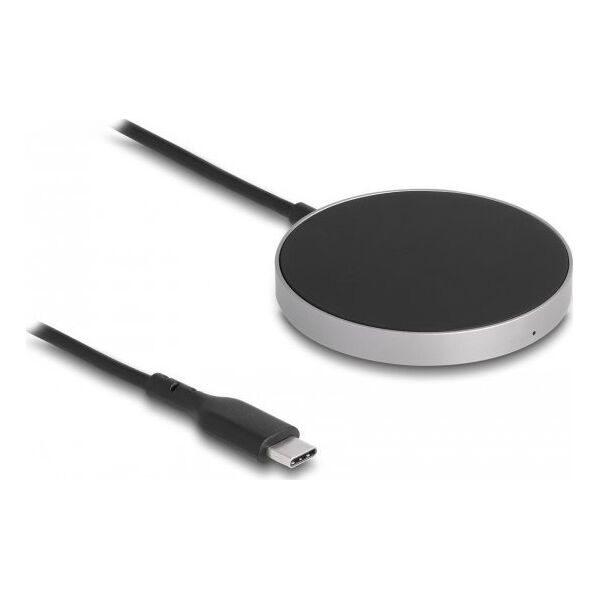 DeLOCK 66467 ładowarka do urządzeń przenośnych Smartfon, Smartwatch Czarny USB Bezprzewodowe ładowanie Szybkie ładowanie Wewnętrzna