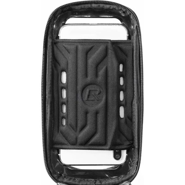 Sakwa rowerowa na ramę pancerna z kieszonką na telefon nawigację 1.7l + pokrowiec - czarna ROCKBROS