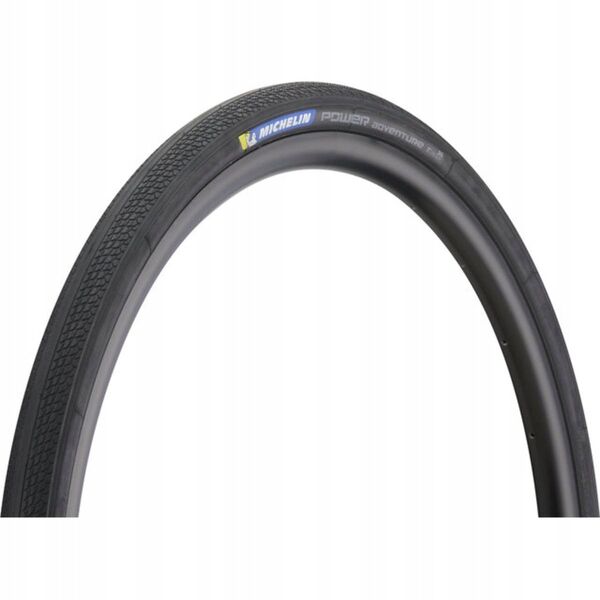 Πτυσσόμενο ελαστικό ποδηλάτου gravel MICHELIN 700X30C (μέγεθος ETRTO 30-622) POWER ADVENTURE (TPI 100) PREMIUM COMPETITION LINE έτοιμο για tubeless Sidewall BLACK