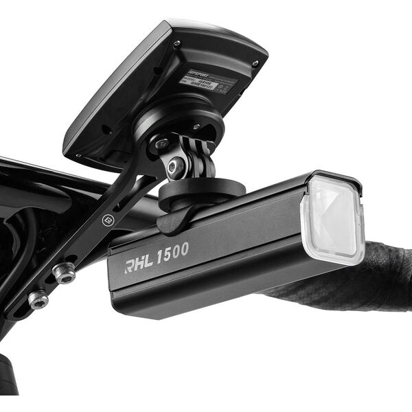 Uchwyt rowerowy do Garmin kamery GoPro lampki przedniej - czarny Uchwyt rowerowy do Garmin kamery GoPro lampki przedniej - czarny