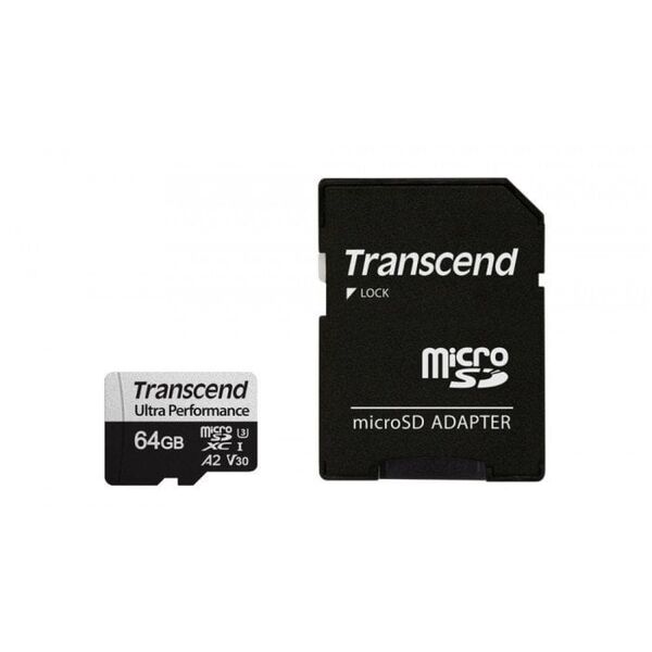 Transcend microSDXC 340S    64GB Class 10 UHS-I U3 A2
