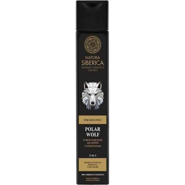 NATURA SIBERICA FOR MEN Naturalny, zmiękczający szampon - odżywka do włosów 2w1 Wilk Polarny Natura Siberica Men