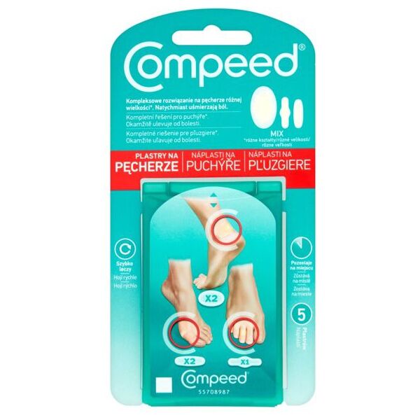 Johnson & Johnson Compeed Plastry na pęcherze mix 5 szt./1op.