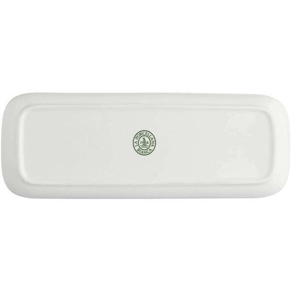 La Porcellana Bianca Zestaw 4 tac prostokątnych Essenziale New Age 30x11 cm biały