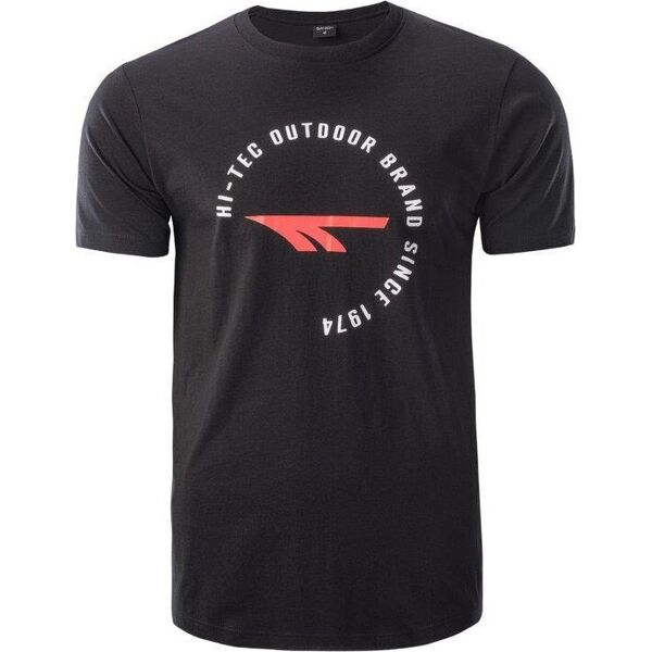 Męska koszulka z krótkim rękawem t-shirt Hi-Tec Olen czarna rozmiar XXL