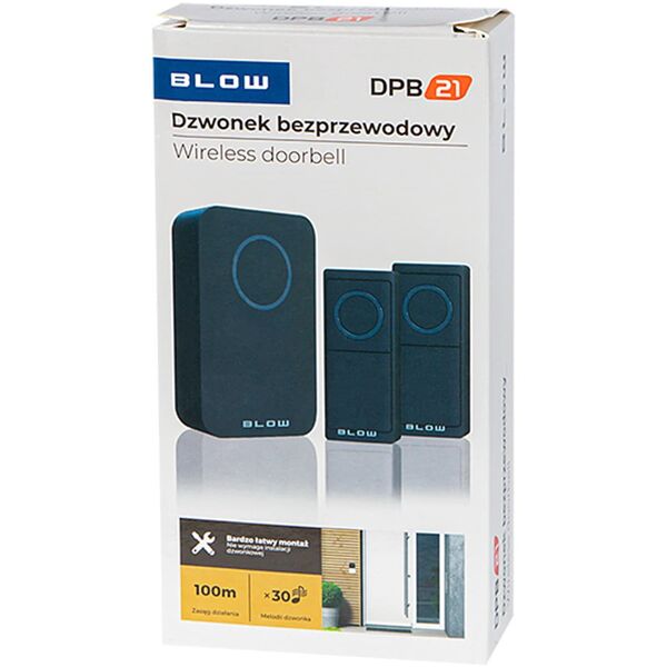 17-105# Dzwonek bezprzewodowy dpb-21 czarny