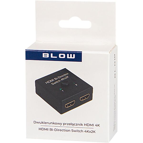 Rozgałęźnik SWITCH HDMI 2x1 SPLITER 1x2 4K