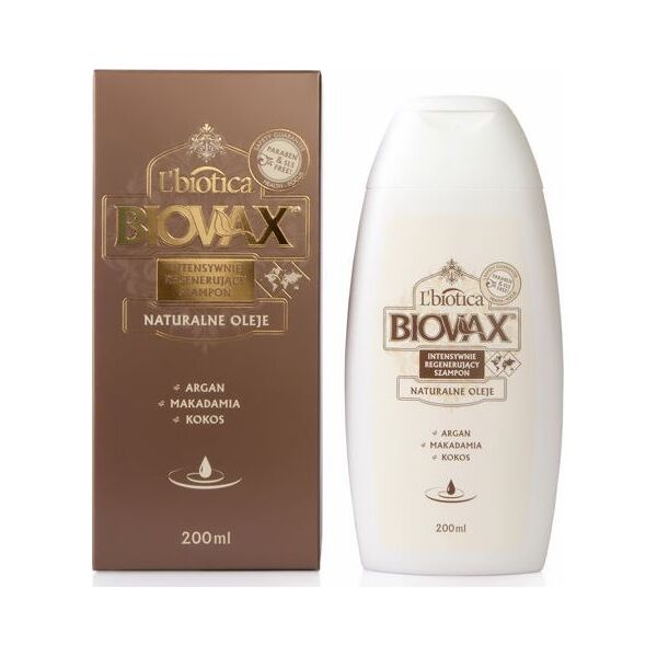 BIOVAX Intensywny szampon regenerujący z arganową macadamia i olejem kokosowym 200ml