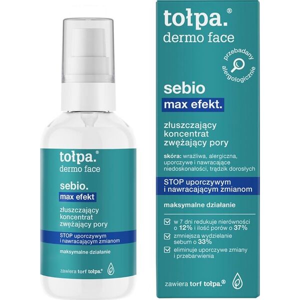 Tołpa Złuszczający koncentrat zwężający pory Sebio Max Efekt 75ml