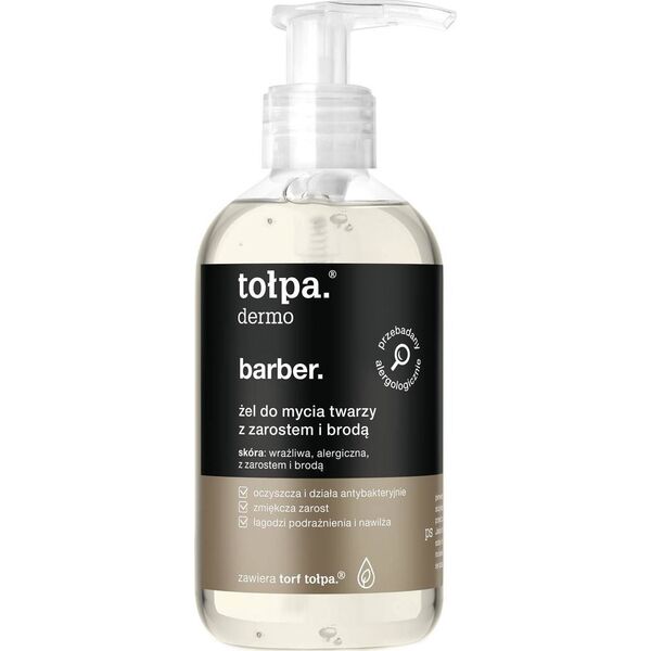 Tołpa dermo barber. żel do mycia twarzy z zarostem i brodą 150 ml