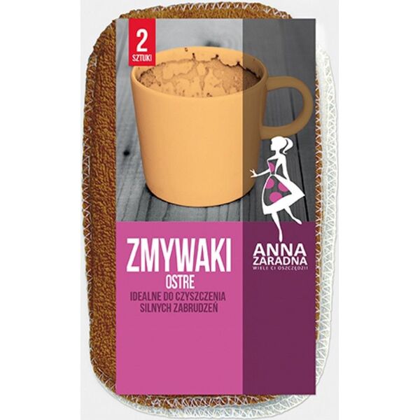 Anna Zaradna Zmywaki ANNA ZARADNA, ostre, 2 szt., mix