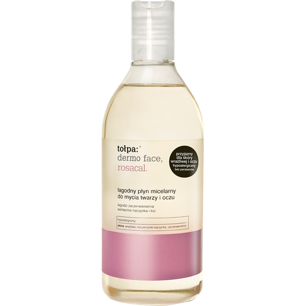 Tołpa Dermo Face Rosacal Wzmacniający płyn micelarny do mycia twarzy i oczu 400 ml
