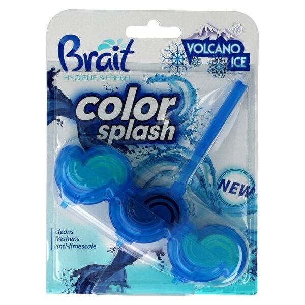 Brait Brait Kostka toaletowa 2-fazowa Color Splash do WC Volcano Ice 45g