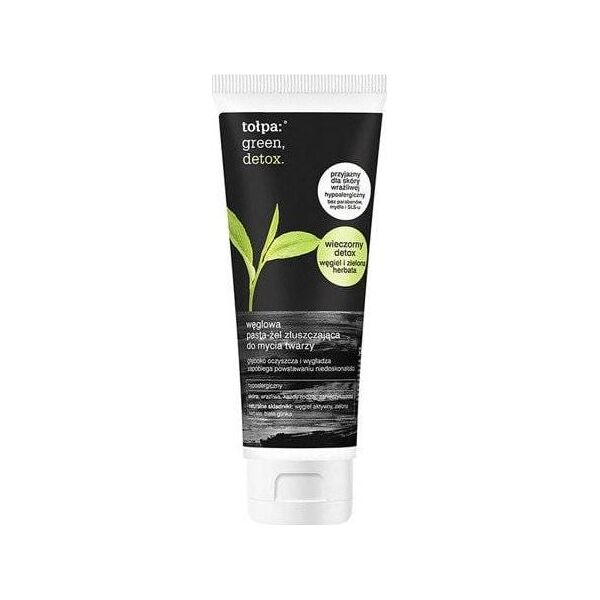Tołpa Green Detox Węglowa pasta-żel złuszczająca do mycia twarzy 125 ml