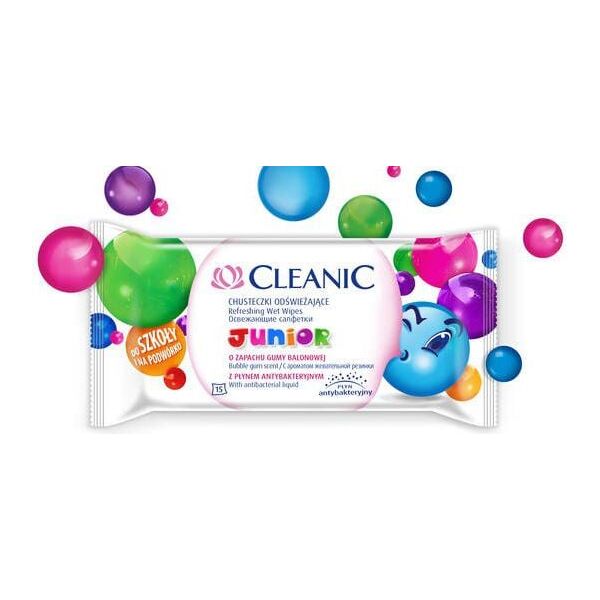 Cleanic Junior Chusteczki odświeżające 1x15 szt.