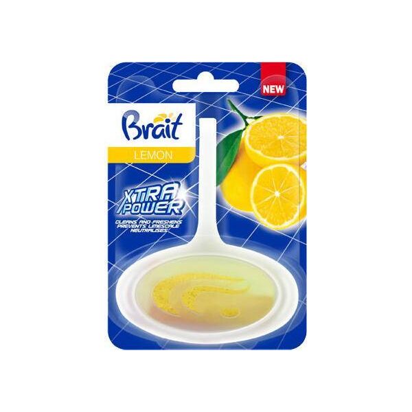 Brait Brait Xtra Power Kostka toaletowa do WC w koszyku -  Lemon 40g