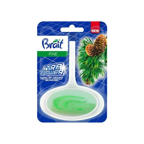 Brait Brait Xtra Power Kostka toaletowa do WC w koszyku -  Pine 40g