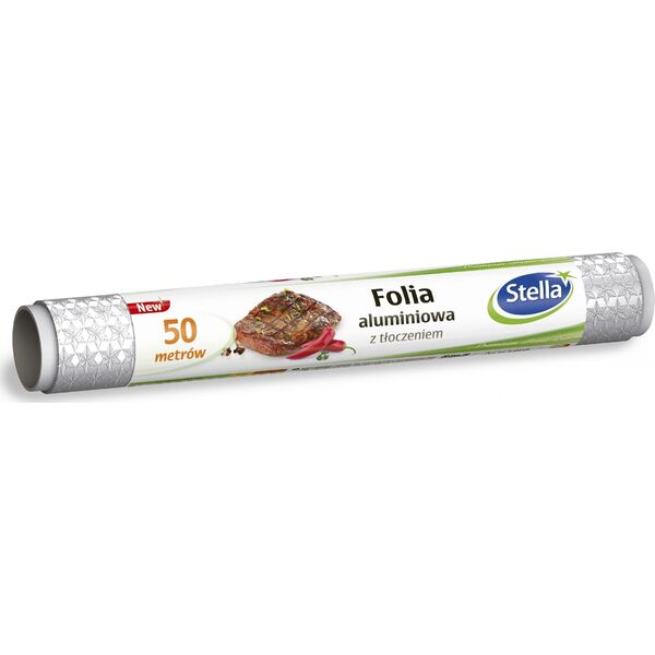 Stella STELLA Folia aluminiowa z tłoczeniem - 50m  1szt