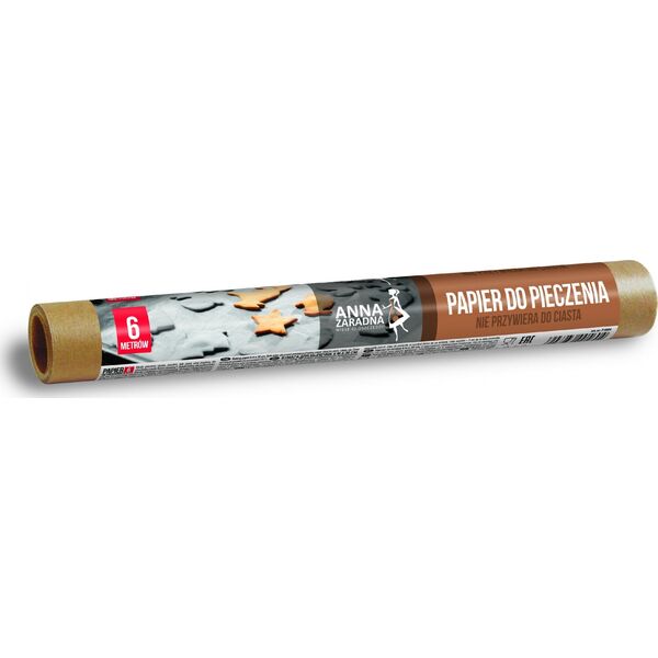 Stella ANNA ZARADNA Papier do pieczenia brązowy 6m rolka - 1 szt.