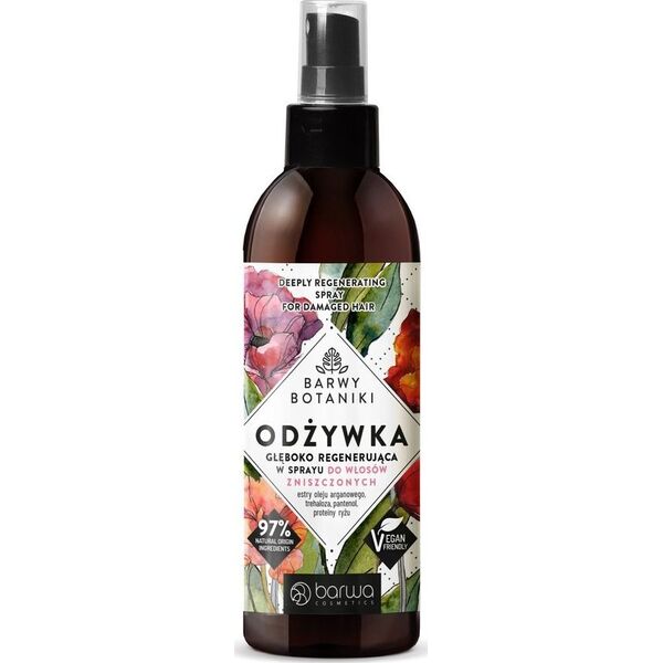 Barwa BARWA Barwy Botaniki Odżywka głęboko regenerująca w sprayu do włosów zniszczonych 250ml