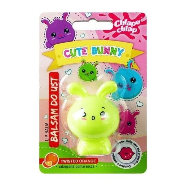 Chlapu Chlap CHLAPU CHLAP Balsam do ust Cute Bunny - zakręcona pomarańcza 1szt