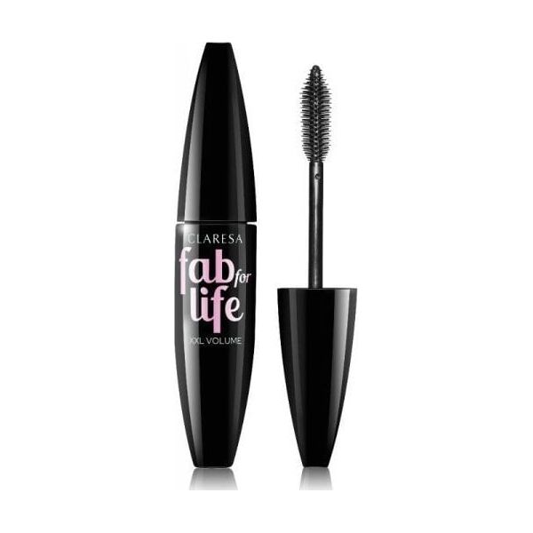 Claresa CLARESA Tusz do rzęs FAB FOR LIFE - efekt sztucznych rzęs - 01 deep black 12ml