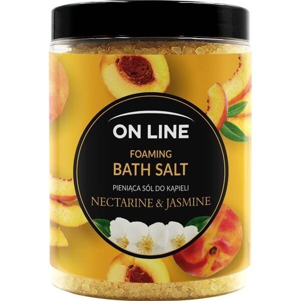 On Line On Line Pieniąca Sól do kąpieli Nectarine & Jasmine 1200g