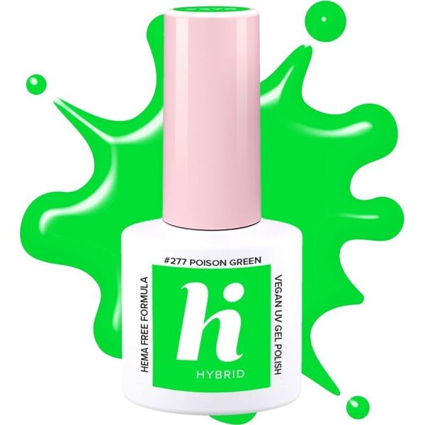 Hi Hybrid Hi Hybrid HEMA Free Lakier hybrydowy Neon #277 Poison Green 5ml