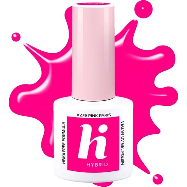 Hi Hybrid Hi Hybrid HEMA Free Lakier hybrydowy Neon #279 Pink Paris 5ml
