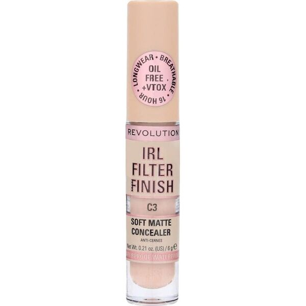 MAKE UP REVOLUTION Makeup Revolution IRL Filter Finish Korektor w płynie C3 6g