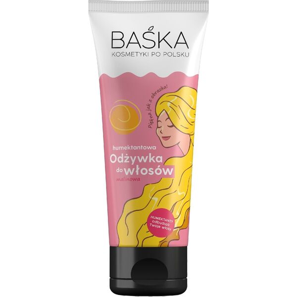 Solverx BAŚKA Kosmetyki Po Polsku Humektantowa Odżywka do włosów - malinowa 250ml