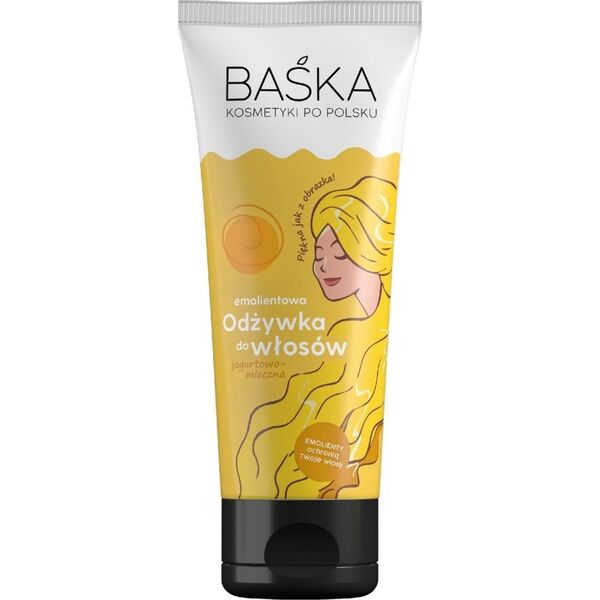 Solverx BAŚKA Kosmetyki Po Polsku Emolientowa Odżywka do włosów - jogurtowo mleczna  250ml