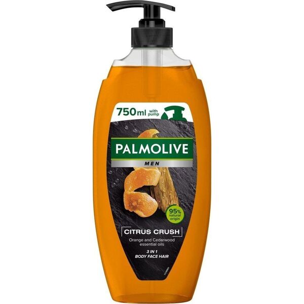 Palmolive  PALMOLIVE Men Żel pod prysznic 3w1 Citrus Crush - olejek pomarańczowy i drzewo cedrowe 750ml
