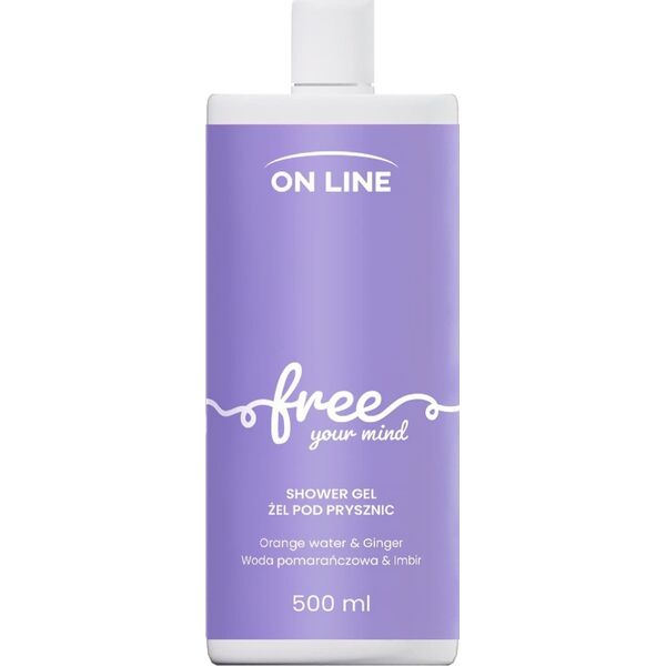Online USV Systeme ON LINE Emocje Żel pod prysznic Free - imbir i woda pomarańczowa 500 ml