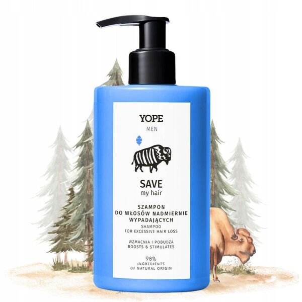 Yope Men Save My Hair Σαμπουάν Υπερβολική τριχόπτωση, 300 ml