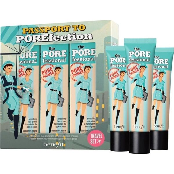 Benefit Passport to Porefection Porefessional Face Primer Trio Travel Set zestaw baz pod makijaż 3x22ml