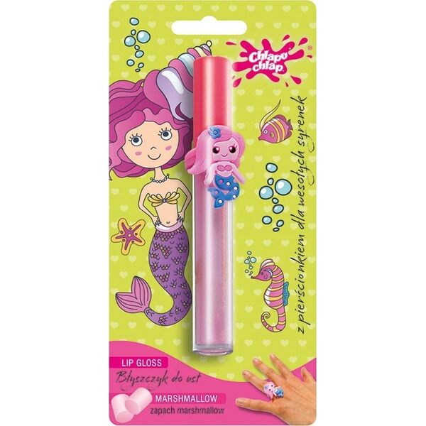 Chlapu Chlap Błyszczyk do ust z pierścionkiem-marshmallow 1szt