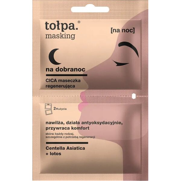 Tołpa masking Maseczka odbudowująca Na dobranoc CICA 2x5 ml 10ml
