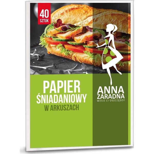 Anna Zaradna Papier śniadaniowy w arkuszach - 40szt.